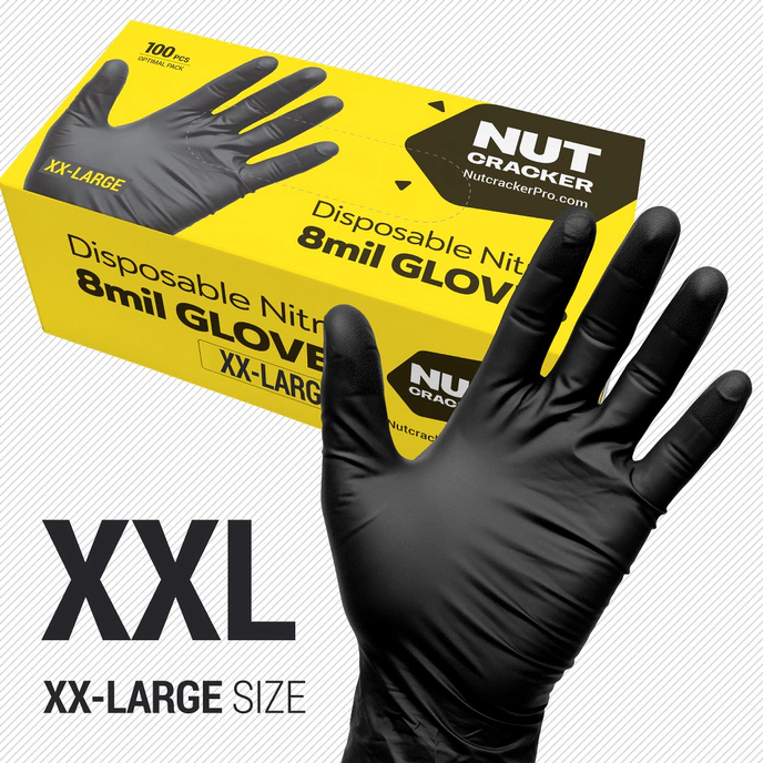 Buy 8mil Nitrile Disposable Gloves XXL