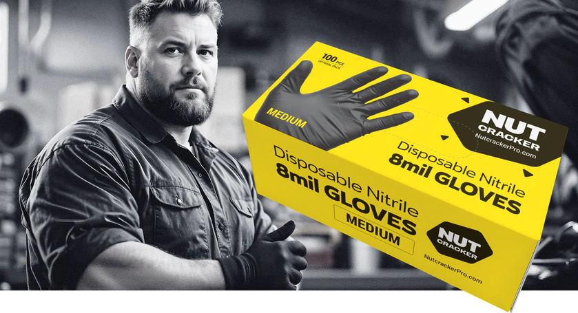 Nitrile 8mil Gloves Nutcracker Pro